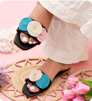 Sandalia 3 flores (Planas)